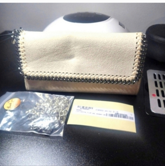 🍁🍂NWT Stella McCartney Falabella Flap Continental Wallet on a chain - Picture 2 of 9